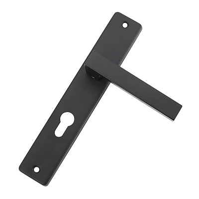 Дръжка за врата 4Q квадратна  90мм черна об.ключ