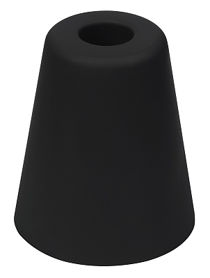 Стопер за врата с винт и дюбел, 80S черен DX125