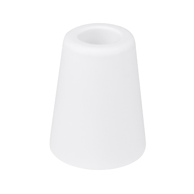 Стопер за врата с винт и дюбел, 60S бял DX105