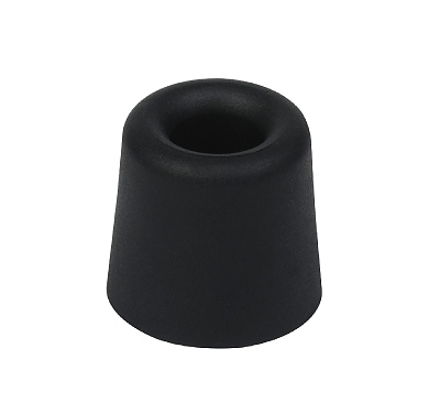 Стопер за врата с винт и дюбел, 28S черен DX75