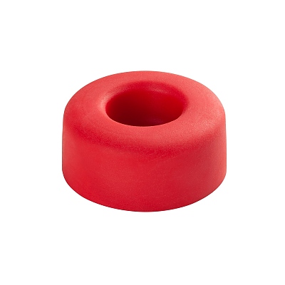 Буфер за стена, с винт, 10N, червен