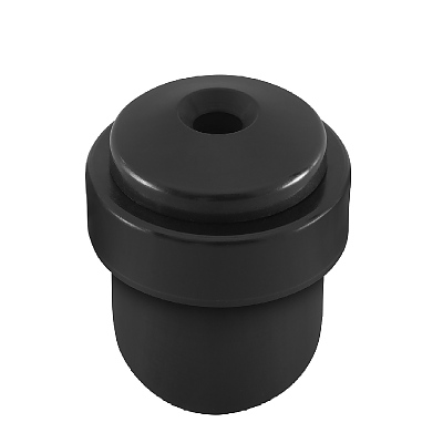 Стопер за врата с винт и дюбел, 38 R черен/черен