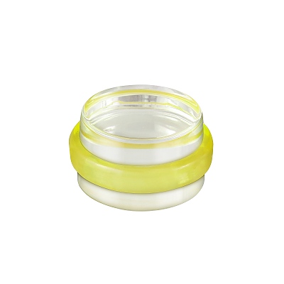 Стопер за врата самозалепващ, прозрачно-жълт, 934