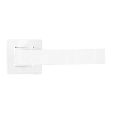 Дръжка за врата 4Q квадратна  розетка D1 бяла