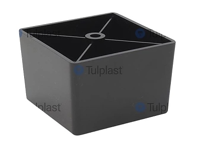 Квадратен/коничен пластмасов крак за мебели 70/65H45 PP fi6.5 