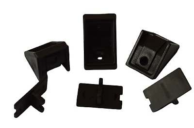 Ъглова сглобка 24х24х20  тъмнокафява 