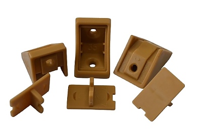 Ъглова сглобка 24х24х20  кафяво бежова 