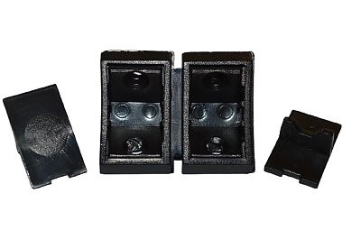 Ъглова сглобка 24x24x42 черна 