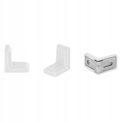 Планка ъглова  26x26x15 с PVC капак бял