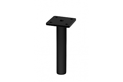 Метален крак RONDA-S, ф25 ,H=150 черен мат