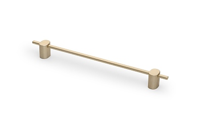 Мебелна дръжка  STRAW-192mm,  светло драскано злато №645