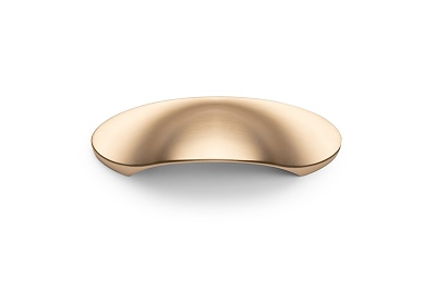 Мебелна дръжка  SHELL-64mm,  драскано злато