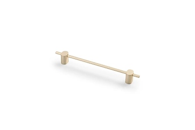 Мебелна дръжка STRAW-160, светло драскано злато, №722 