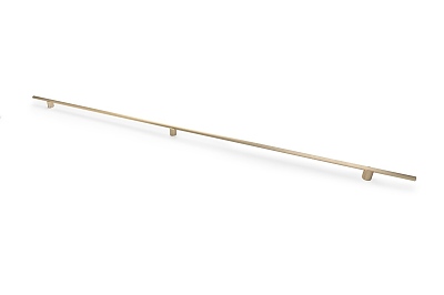 Мебелна дръжка  LINEA-1200mm,  светло драскано злато №684